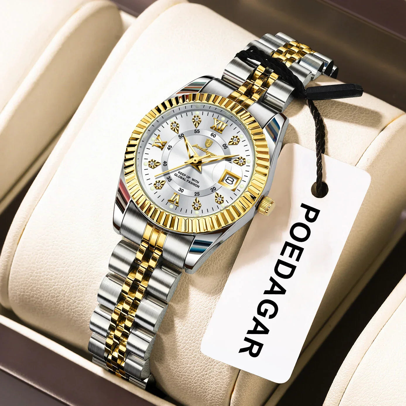 POEDAGAR 780 Luxury Elegant Watch Waterproof Women Watch Luminous Date